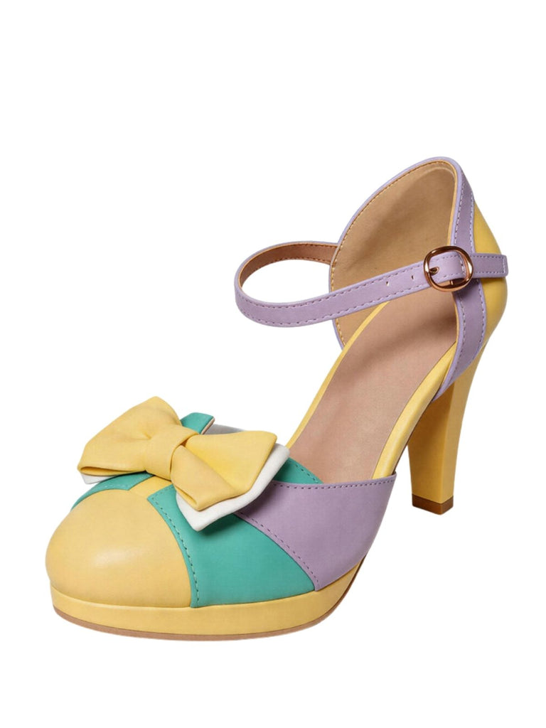 Retro Schuhe mit Schleife und Mary Jane