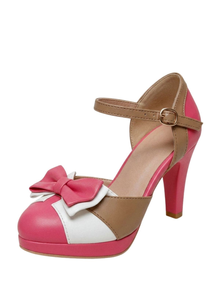 Retro Schuhe mit Schleife und Mary Jane
