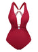 Geraffter Badeanzug mit Kordelzug aus den 1960er Jahren – Vintage-Badeanzug im Pin-up-Stil