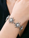 Vintage Armband mit Strass und Edelweiss