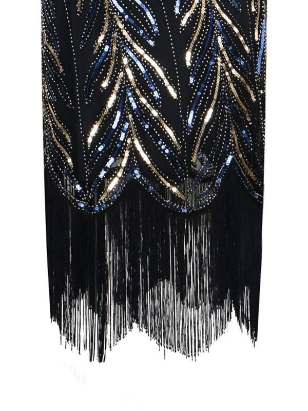 1920ER FRANSEN PAILLETTEN PARTY KLEID