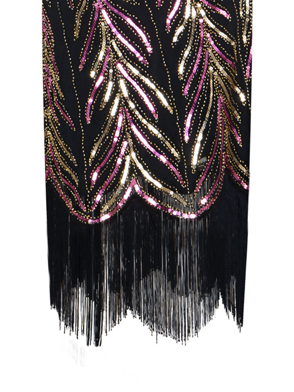 1920ER FRANSEN PAILLETTEN PARTY KLEID