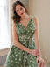 Grün 1950er Gänseblümchen Netz Swing Kleid