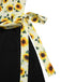 [Vorverkauf] Gelb 1930er Sonnenblume Schräger Hals Jumpsuit