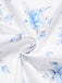 Rosa 1950er Bootskragen Antiquität Blumen Kleid