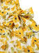 1930er V-Ausschnitt Ölgemälde Blumen Romper