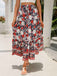 1960er Viskose Bohemien Kleine Blumen Rock