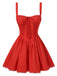 Dunkelblau 1950er Träger Schnürung Korsett Mini Kleid