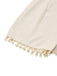 Beige 1950er Solide Spaghetti Träger Gesmokt Romper