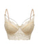 1940er Perle Kette Blumen Spitze Crop Camisole