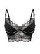 1940er Perle Kette Blumen Spitze Crop Camisole