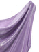 [Vorverkauf] Lavendel 1960er Wasserfallausschnitt Hoher-Schlitz Perlglanz Kleid