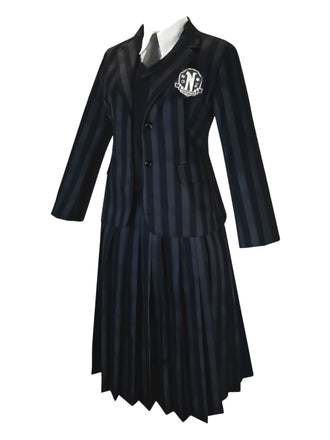 1940er Wednesday Streifen Uniform Kostümset