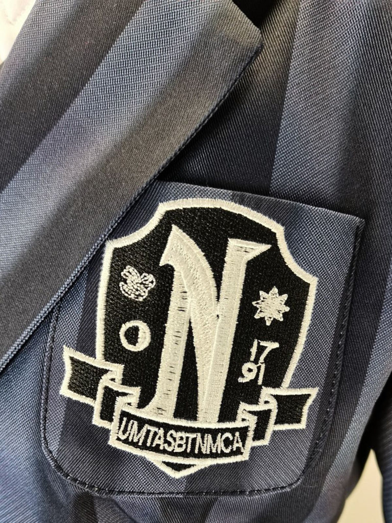 1940er Wednesday Streifen Uniform Kostümset