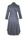 1940er Wednesday Streifen Uniform Kostümset
