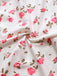 Rosa 1940er Rose Träger Spitze Patchwork Kleid