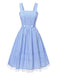 [Vorverkauf] 2PCS 1950er Baumwolle Gingham Plaid Top & Suspender Kleid
