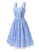 [Vorverkauf] 2PCS 1950er Baumwolle Gingham Plaid Top & Suspender Kleid