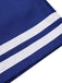 Blau 1950er Baumwolle Krawatte Nautisch Streifen Romper