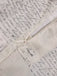 Khaki 1950er Zeitung Schmetterling Patchwork Kleid