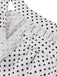 1950er Tupfen Patchwork Halter Rundhals Kleid