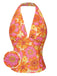 2PCS 1960er Blumen Halfter Top & Solide Rock