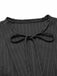 Dunkelgrau 1950er Streifen Gürtel Jumpsuit