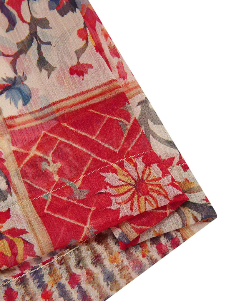 [Vorverkauf] 1970er Halter Boho Blumen Korn Jumpsuit