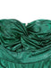 Grün 1970er Geknotetes Hollow Glänzend Jumpsuit