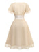 [Vorverkauf] Sekt 1950er Satin Tüll Cocktail Kleid