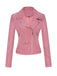 1980er Solide Revers Ssuede Leder Jacke