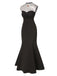 [Vorverkauf] Schwarz 1970er Spinnennetz Gem Hotel Transylvania Kleid