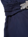 [Vorverkauf] Blau 1920er Spitze Patchwork Strassstein Kleid