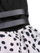 [Vorverkauf] Rot 1970er Irregulär Kontrast Halter Dalmatian Kleid