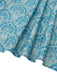 2PCS Blau 1950er Oktoberfest Flanell Blumen Kleid & Satin Schürze