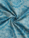 2PCS Blau 1950er Oktoberfest Flanell Blumen Kleid & Satin Schürze