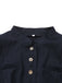 Schwarz 1950er Oktoberfest Stehkragen Langarm Jacke