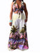 2PCS 1950er Tropisch Stil Halter Top & Hose