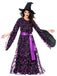 Dunkellila 1930er Stern & Mond Fledermausärmel Hexe Kleid Set