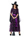 Dunkellila 1930er Stern & Mond Fledermausärmel Hexe Kleid Set