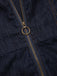 [Vorverkauf] Blau 1970er Baumwolle Denim Ausgestellter Jumpsuit