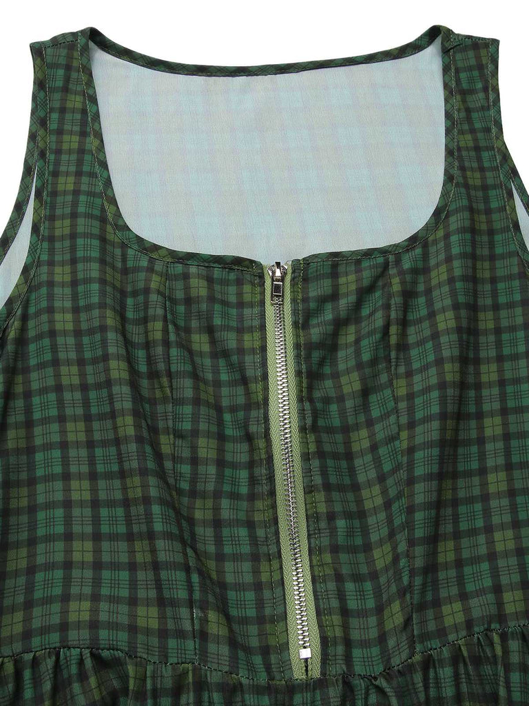 [Vorverkauf] 2PCS 1950er Oktoberfest Crop Top & Plaids Blumen Kleid mit Schürze