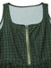 [Vorverkauf] 2PCS 1950er Oktoberfest Crop Top & Plaids Blumen Kleid mit Schürze