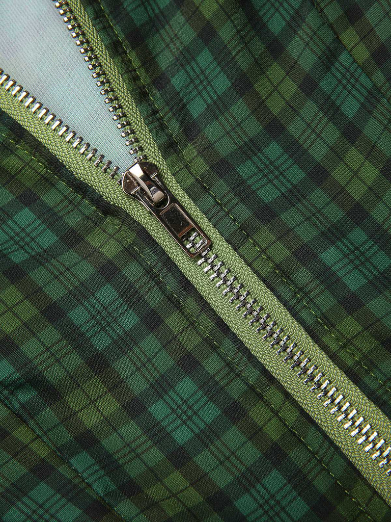 [Vorverkauf] 2PCS 1950er Oktoberfest Crop Top & Plaids Blumen Kleid mit Schürze