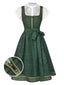 [Vorverkauf] 2PCS 1950er Oktoberfest Crop Top & Plaids Blumen Kleid mit Schürze