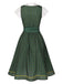 [Vorverkauf] 2PCS 1950er Oktoberfest Crop Top & Plaids Blumen Kleid mit Schürze