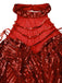 [Vorverkauf] Rot 1920er Halter Pailletten Beaded Maxi Kleid