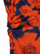 [Vorverkauf] [Übergröße] Rot 1930er Blumen Gerüschtes Schulterfrei Rüschen Hem Kleid