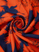 [Vorverkauf] [Übergröße] Rot 1930er Blumen Gerüschtes Schulterfrei Rüschen Hem Kleid