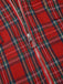 [Vorverkauf] Rot 1980er Plaid Patchwork Chain Punk Jacke
